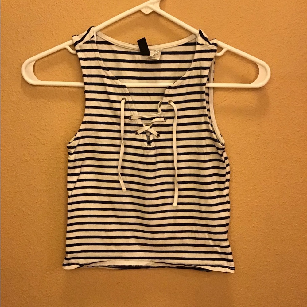 Striped crop top